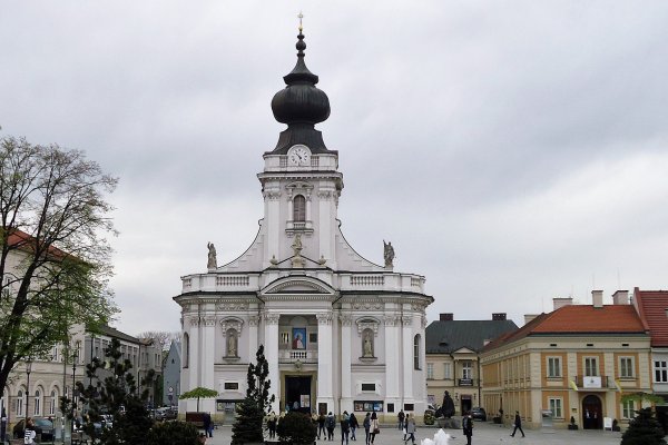 Basilika in Wadowice, dem Geburtsort von Papst Johannes Paul II.